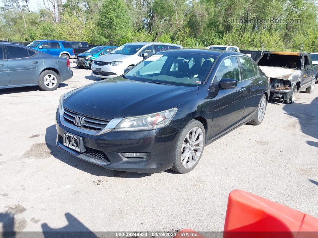 2014 Honda Accord Sport Black vin: 1HGCR2E51EA081225