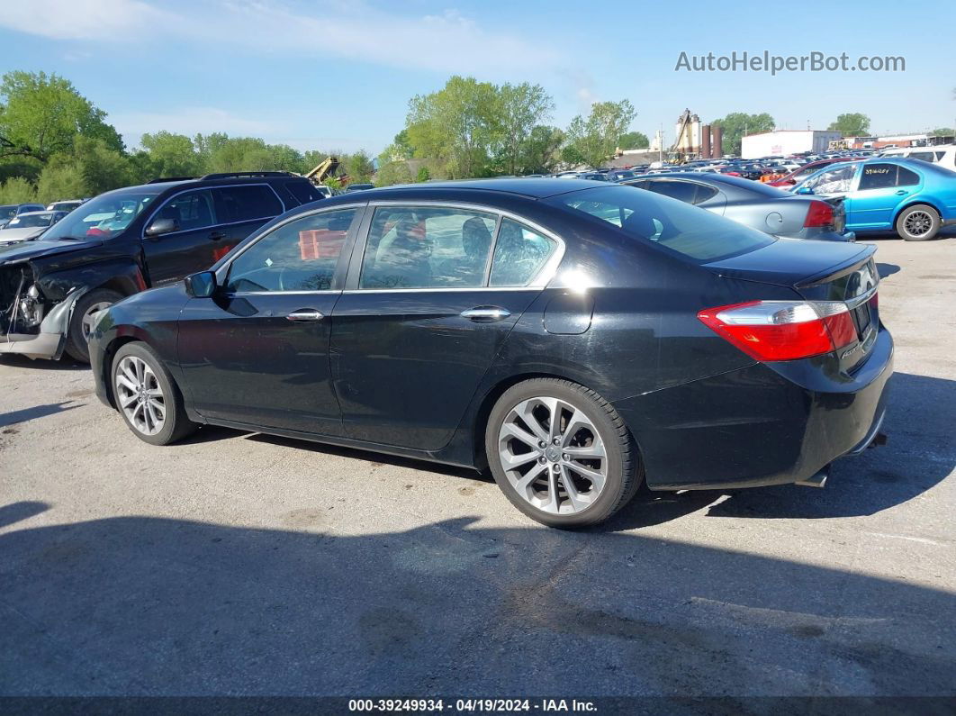 2014 Honda Accord Sport Black vin: 1HGCR2E51EA081225