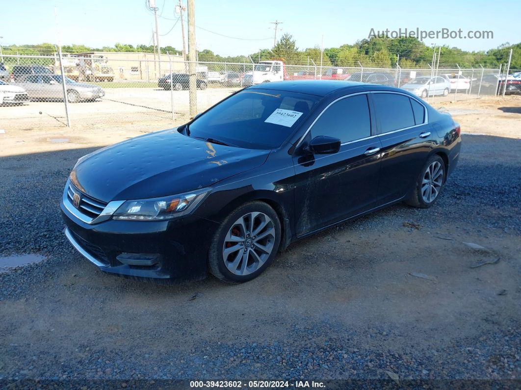 2014 Honda Accord Sport Black vin: 1HGCR2E52EA104303