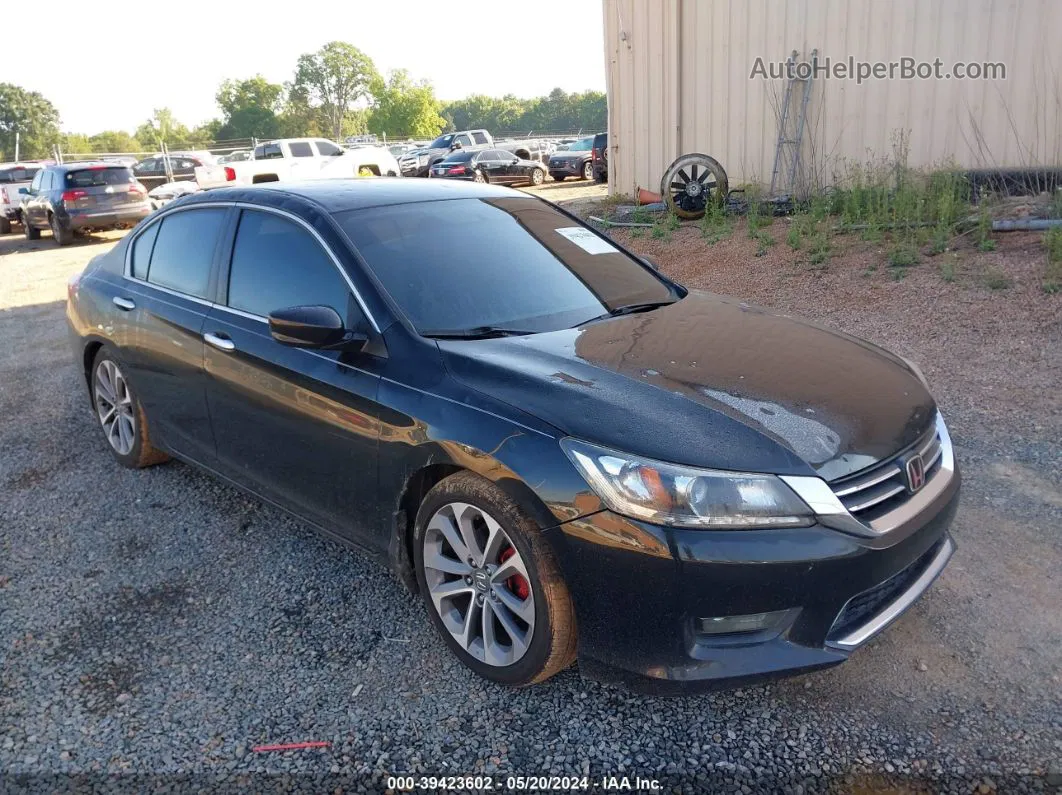 2014 Honda Accord Sport Black vin: 1HGCR2E52EA104303