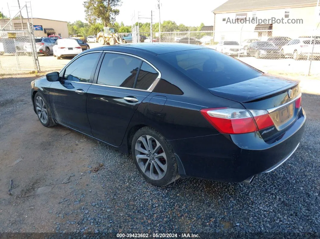 2014 Honda Accord Sport Black vin: 1HGCR2E52EA104303