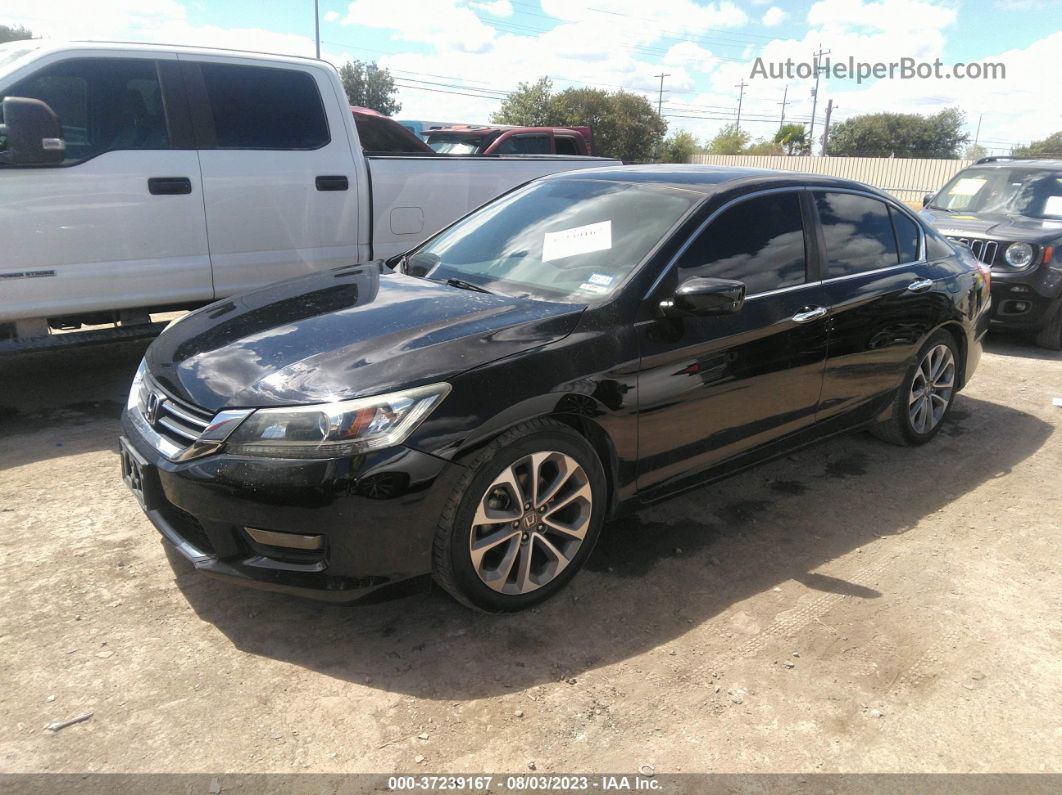 2015 Honda Accord Sedan Sport Black vin: 1HGCR2E52FA088847