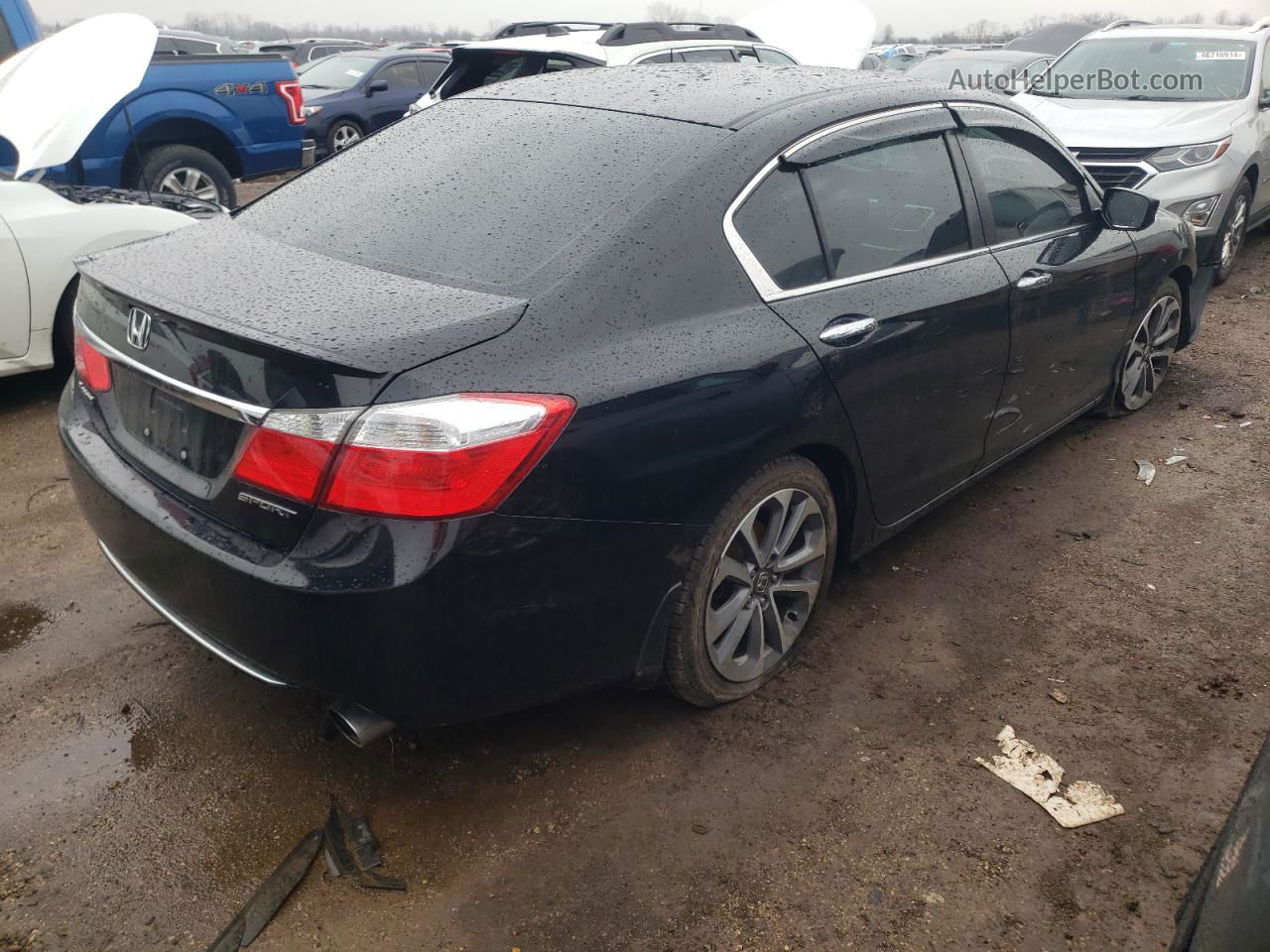 2014 Honda Accord Sport Black vin: 1HGCR2E53EA135009