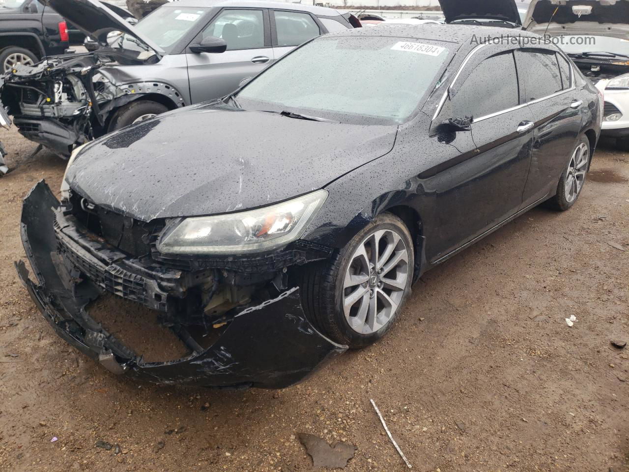 2014 Honda Accord Sport Black vin: 1HGCR2E53EA135009