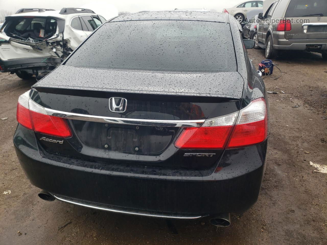 2014 Honda Accord Sport Black vin: 1HGCR2E53EA135009