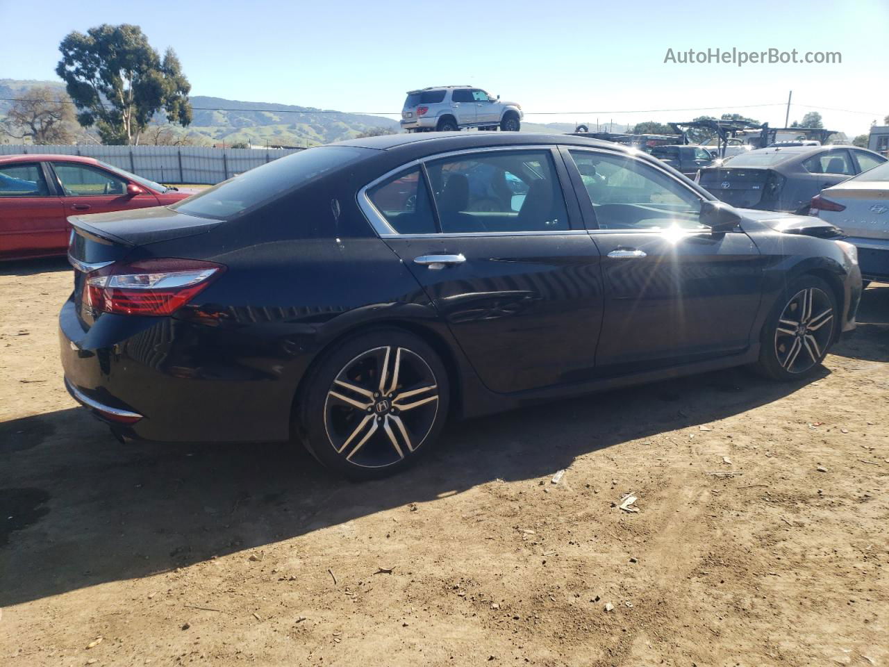 2017 Honda Accord Sport Черный vin: 1HGCR2E53HA179225