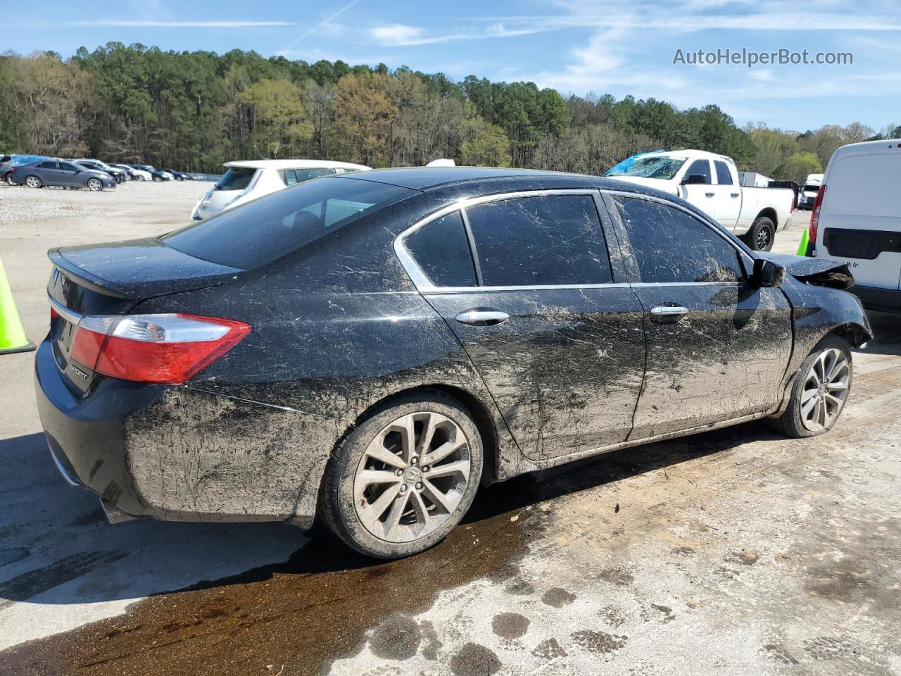 2014 Honda Accord Sport Black vin: 1HGCR2E55EA177259