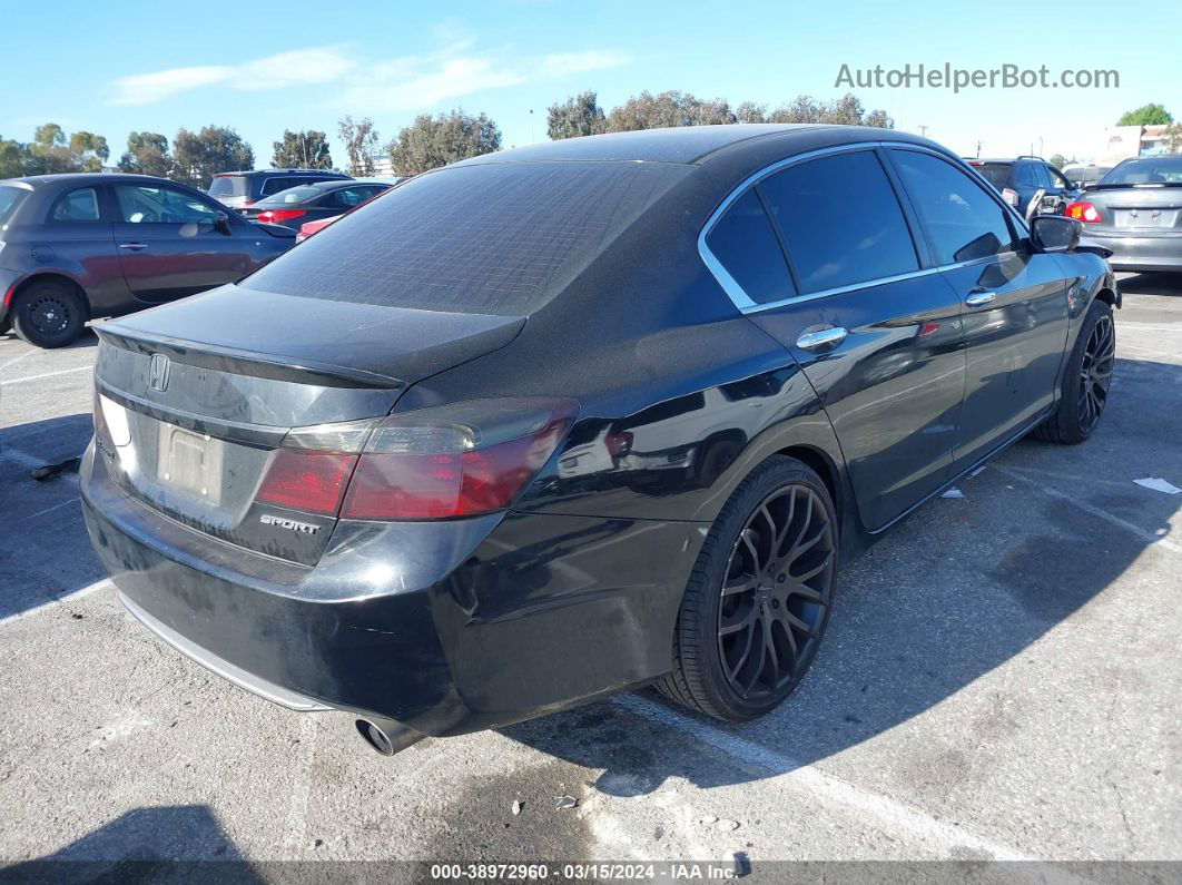 2014 Honda Accord Sport Black vin: 1HGCR2E55EA307220