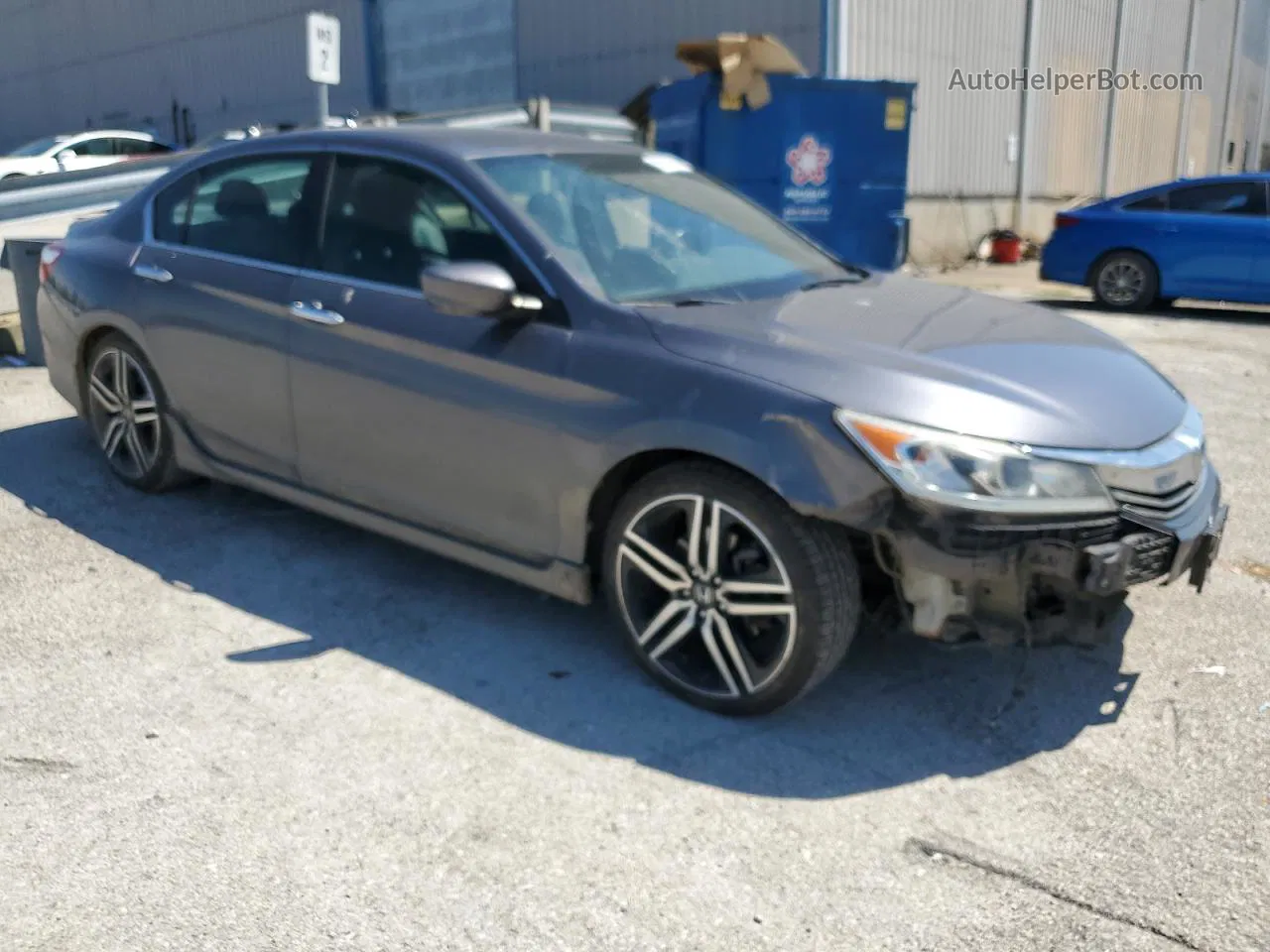 2017 Honda Accord Sport Gray vin: 1HGCR2E56HA203355