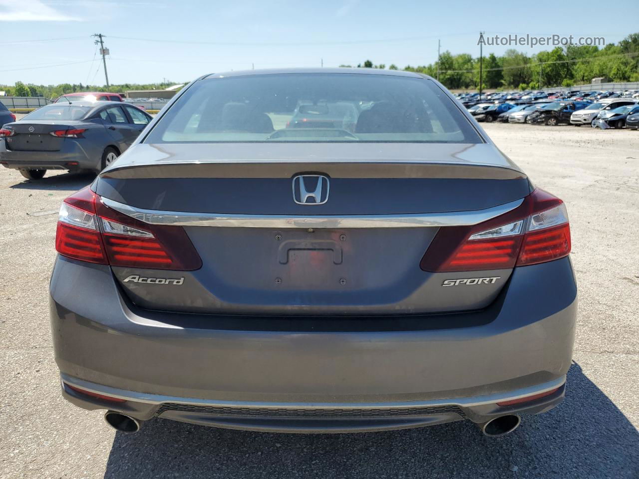 2017 Honda Accord Sport Gray vin: 1HGCR2E56HA203355