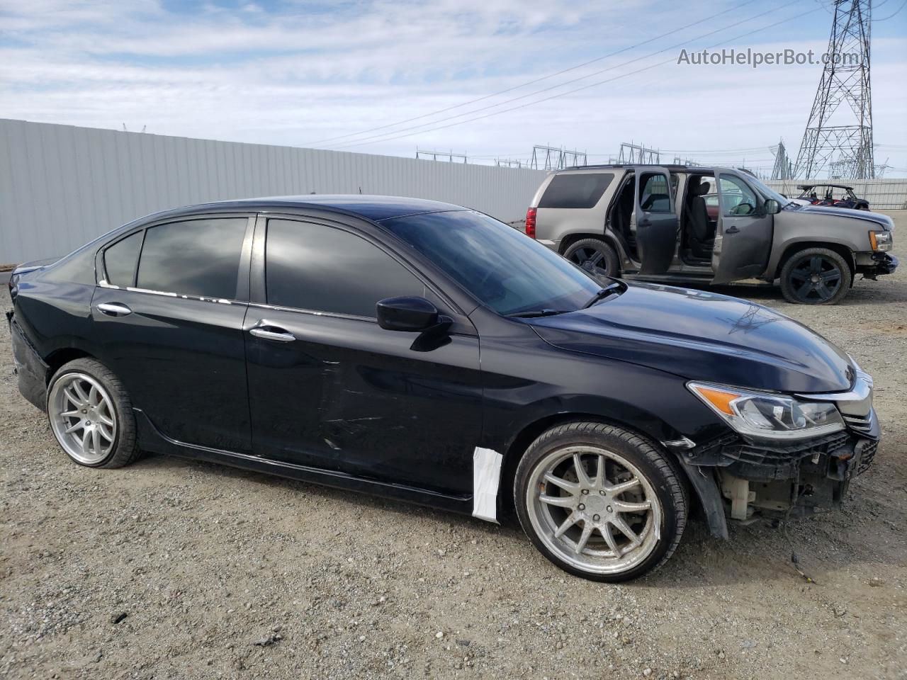 2017 Honda Accord Sport Черный vin: 1HGCR2E57HA038898