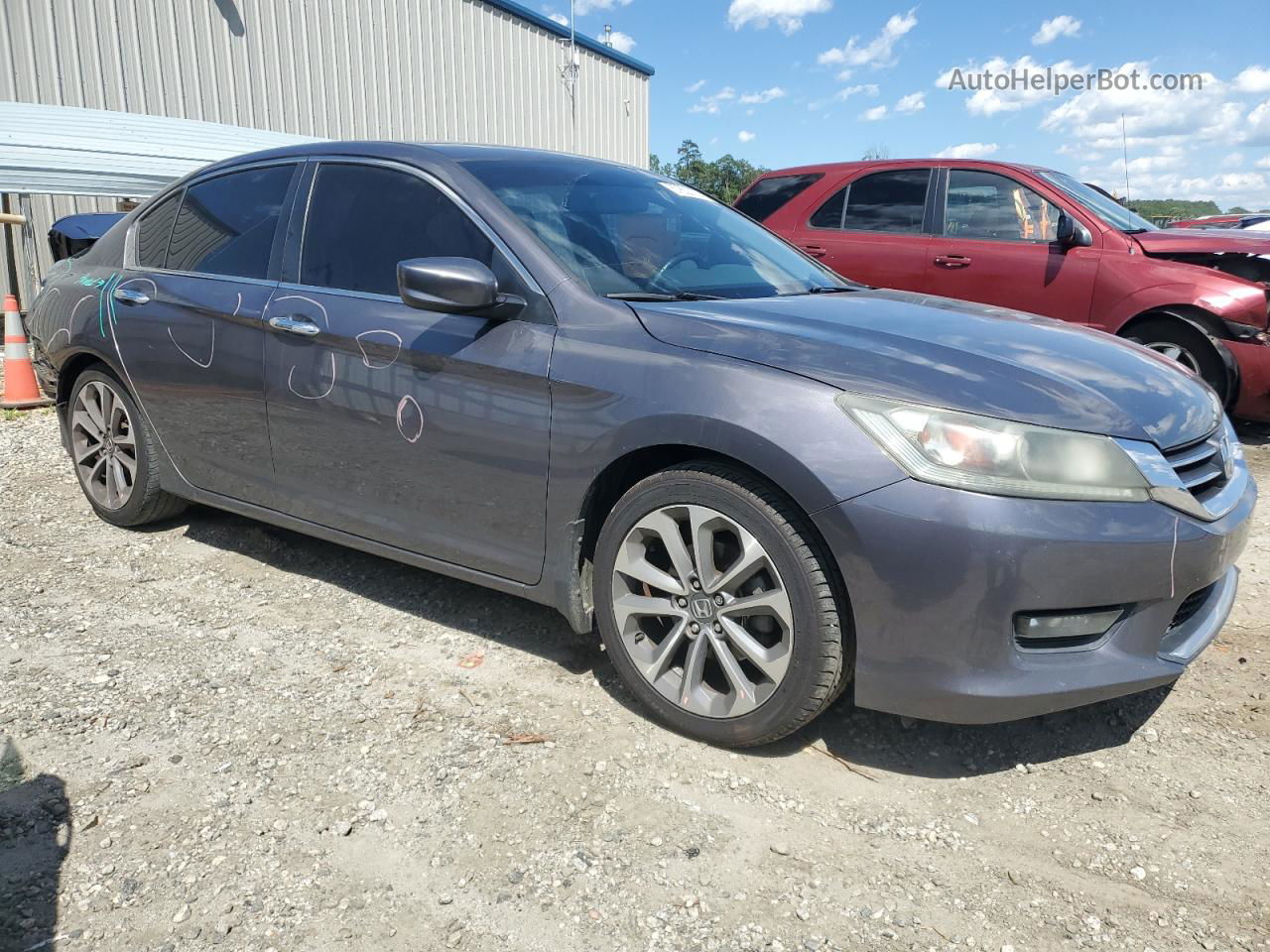 2014 Honda Accord Sport Серый vin: 1HGCR2E58EA241648