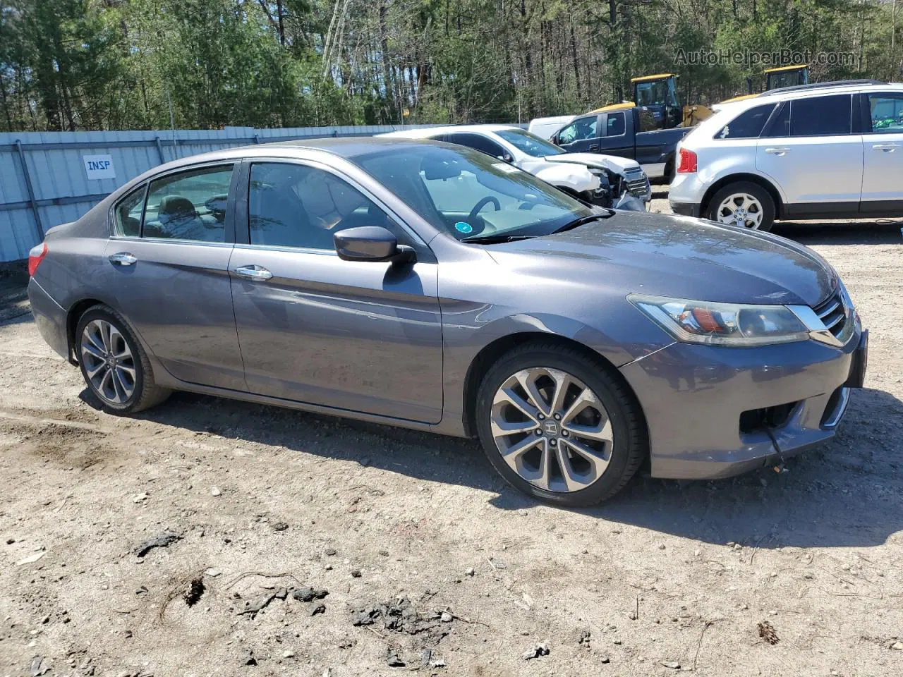 2015 Honda Accord Sport Gray vin: 1HGCR2E58FA040866