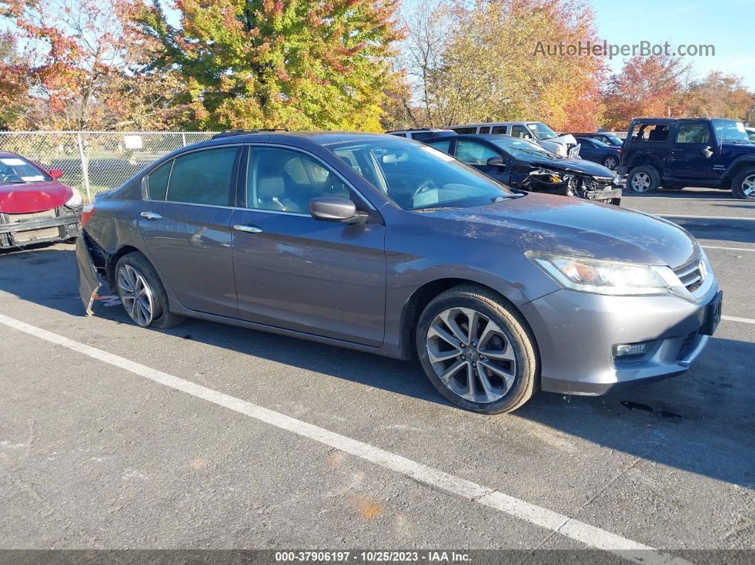 2015 Honda Accord Sport Серый vin: 1HGCR2E58FA162238