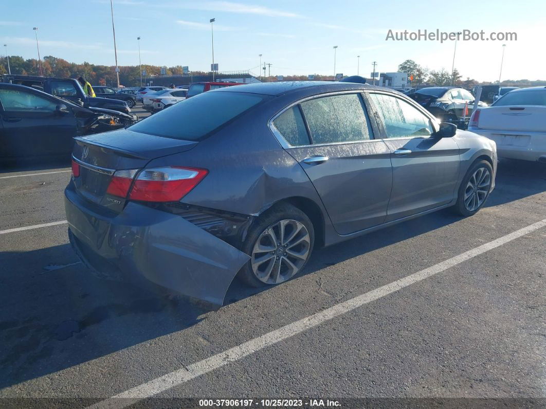 2015 Honda Accord Sport Gray vin: 1HGCR2E58FA162238