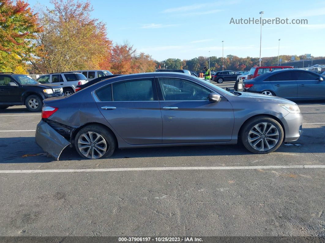 2015 Honda Accord Sport Gray vin: 1HGCR2E58FA162238