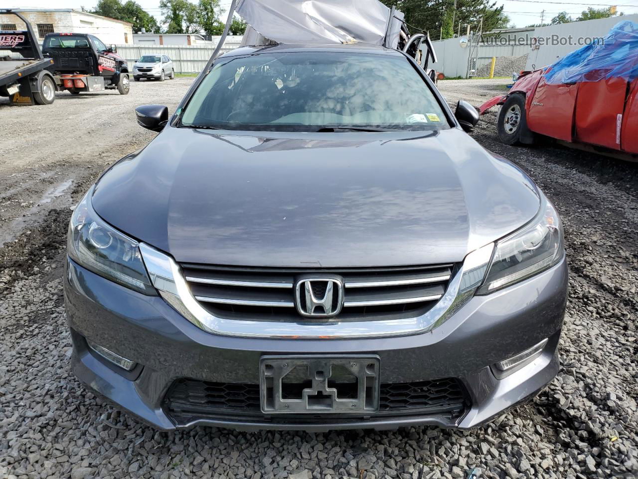 2014 Honda Accord Sport Gray vin: 1HGCR2E59EA280037