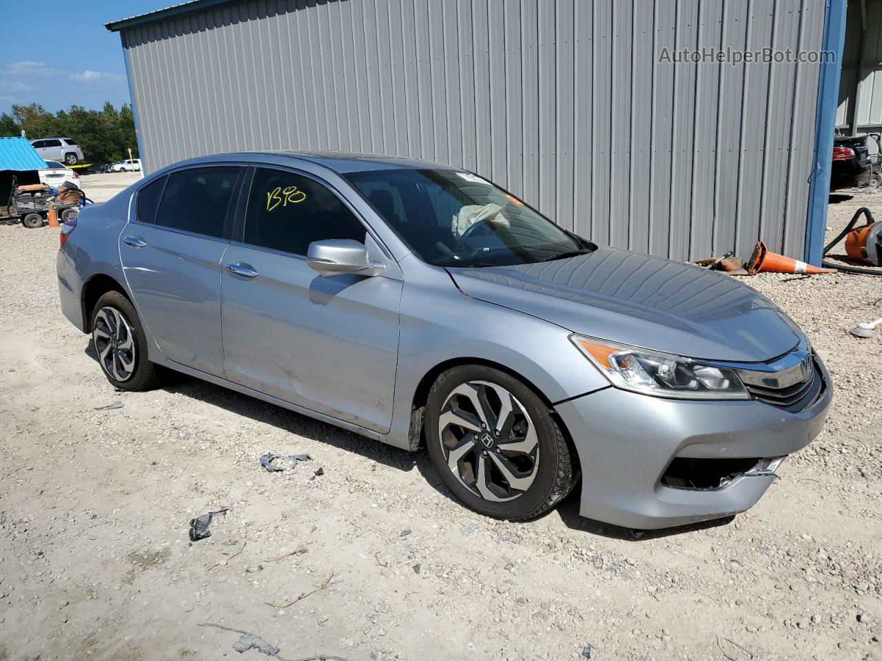 2016 Honda Accord Ex Silver vin: 1HGCR2E73GA008801