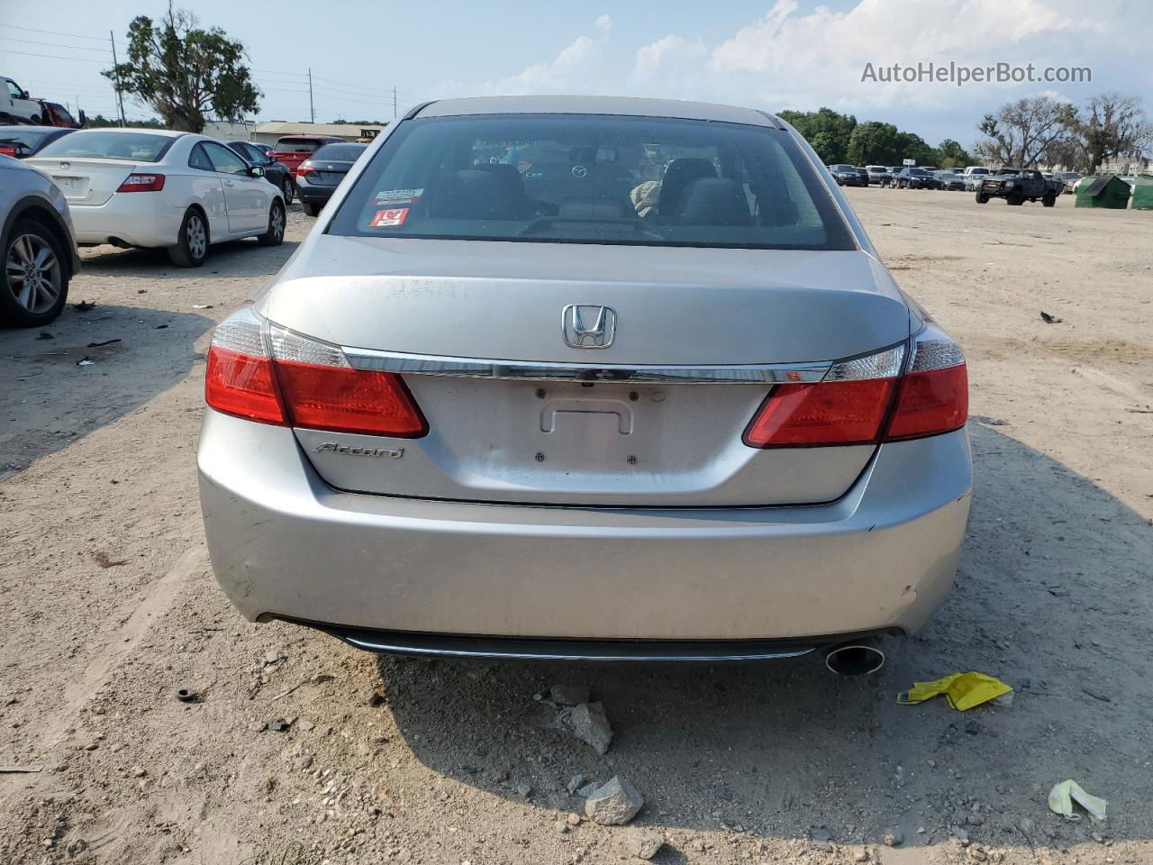 2014 Honda Accord Ex Silver vin: 1HGCR2E76EA224087