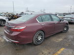 2017 Honda Accord Ex Burgundy vin: 1HGCR2F01HA087789