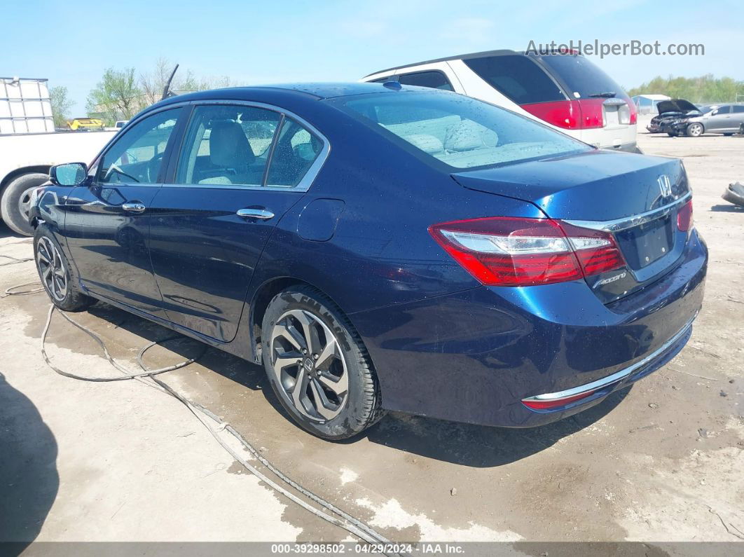 2016 Honda Accord Ex Blue vin: 1HGCR2F02GA007768