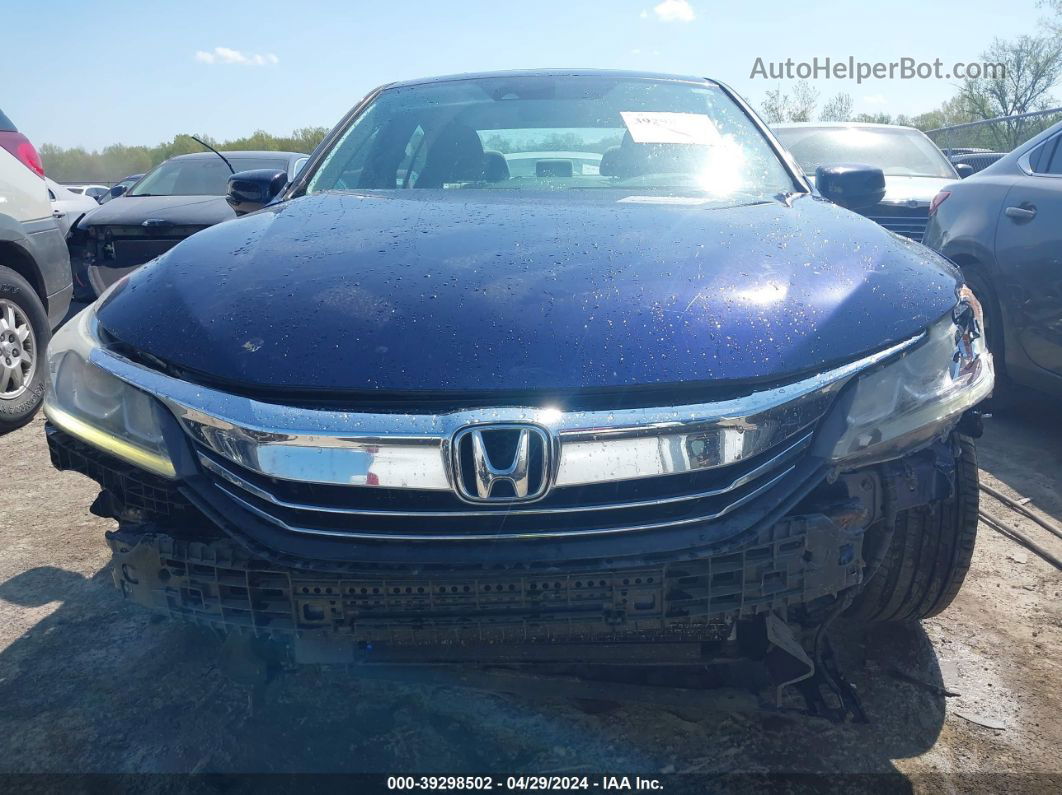 2016 Honda Accord Ex Blue vin: 1HGCR2F02GA007768