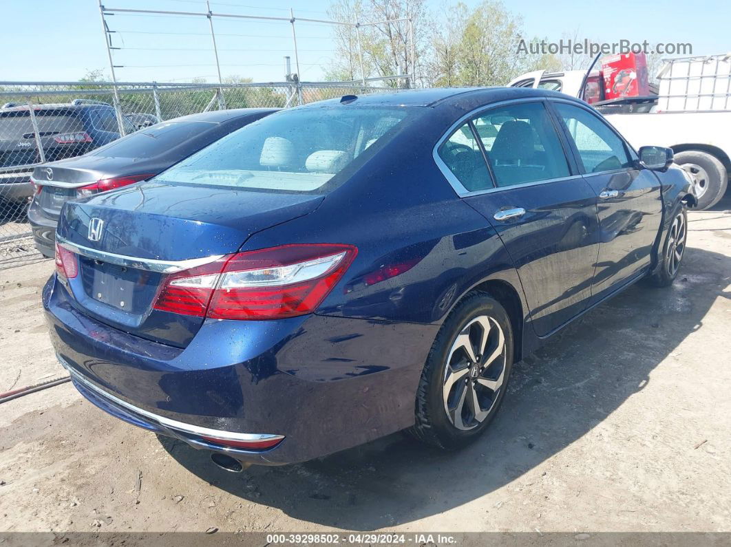 2016 Honda Accord Ex Blue vin: 1HGCR2F02GA007768