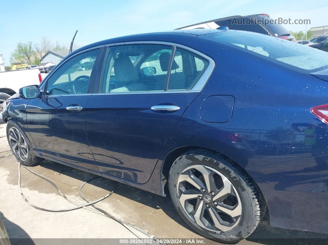 2016 Honda Accord Ex Blue vin: 1HGCR2F02GA007768