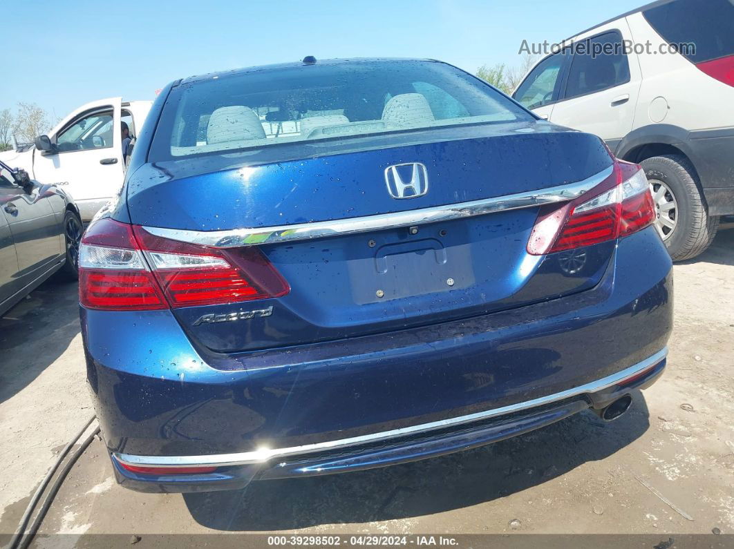 2016 Honda Accord Ex Blue vin: 1HGCR2F02GA007768