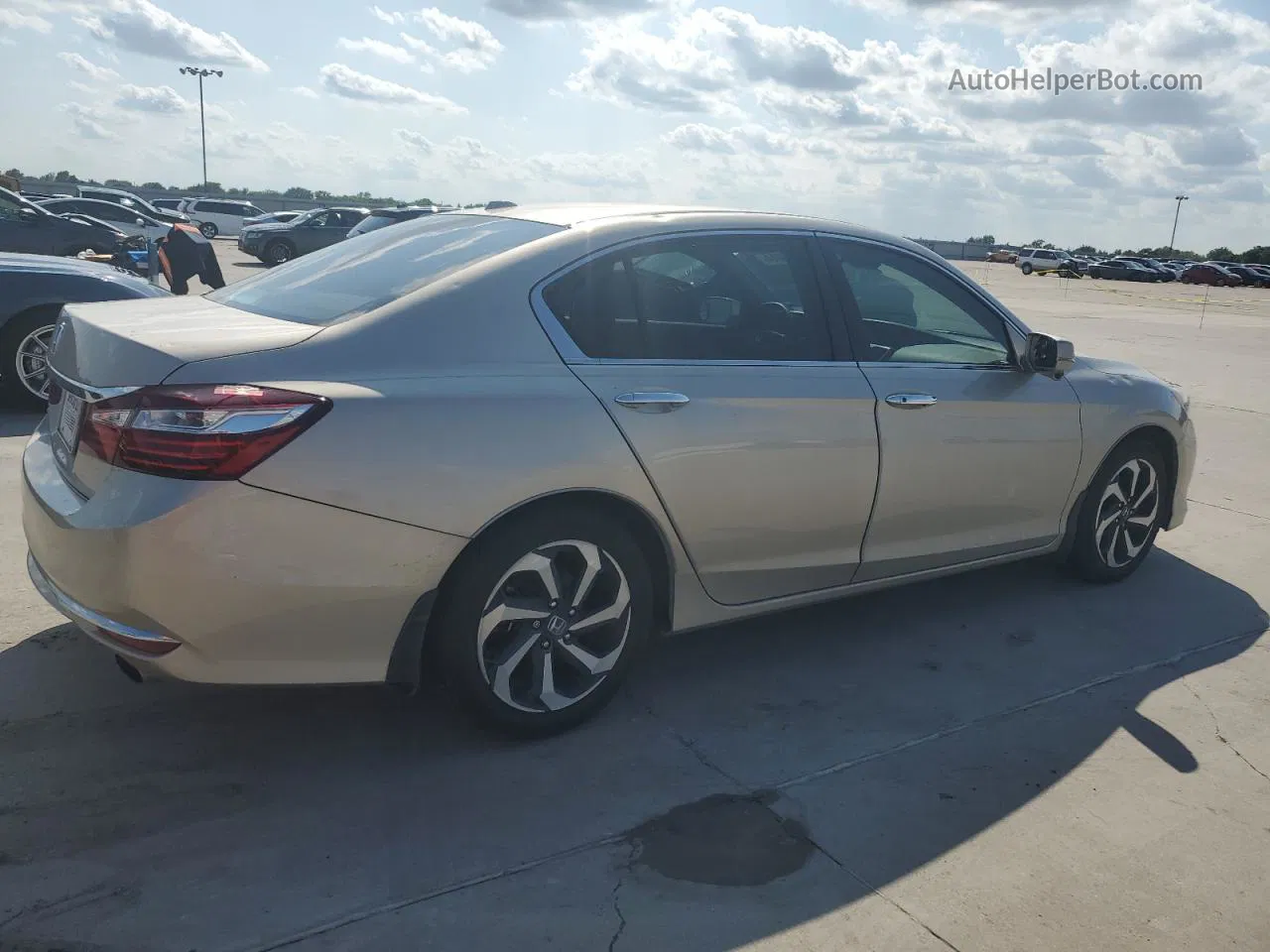 2017 Honda Accord Ex Beige vin: 1HGCR2F03HA159205