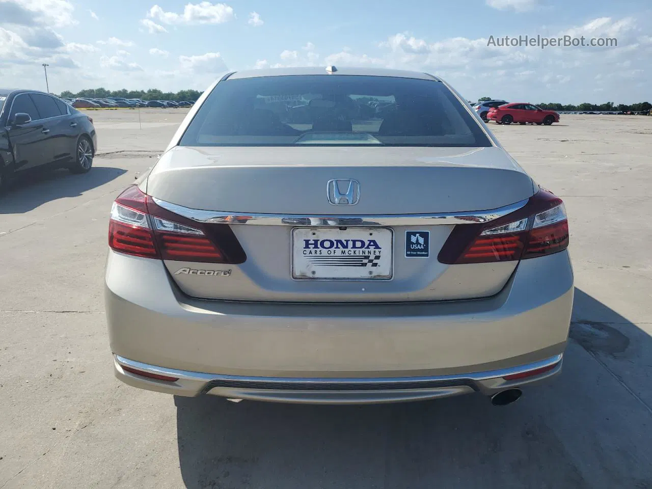 2017 Honda Accord Ex Beige vin: 1HGCR2F03HA159205