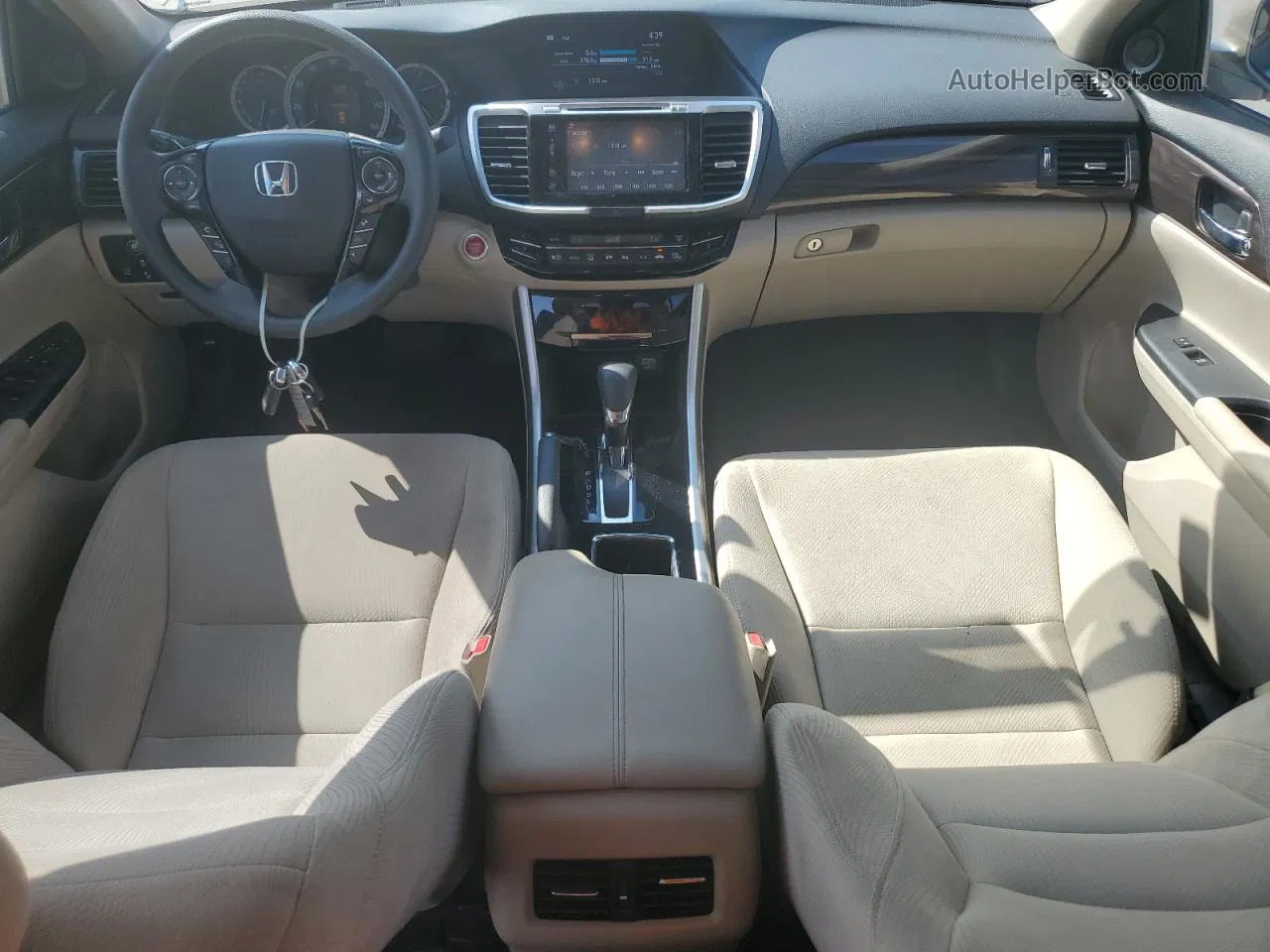 2017 Honda Accord Ex Beige vin: 1HGCR2F03HA159205