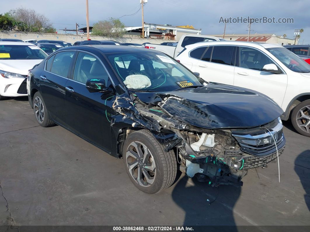 2017 Honda Accord Ex Black vin: 1HGCR2F04HA034780