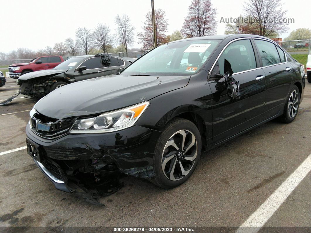 2017 Honda Accord Ex Черный vin: 1HGCR2F06HA040161