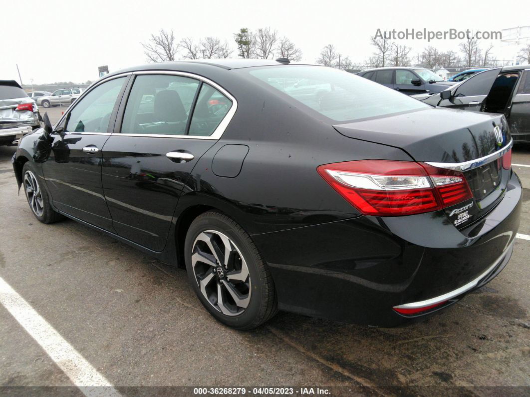 2017 Honda Accord Ex Черный vin: 1HGCR2F06HA040161