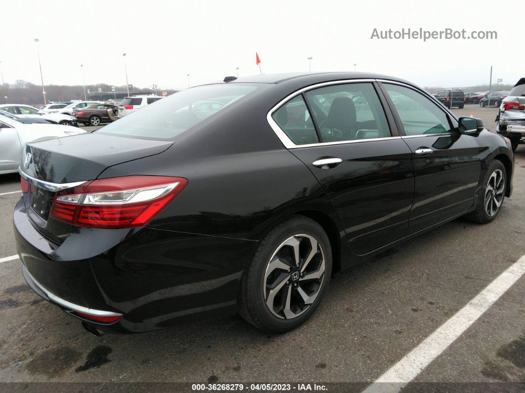 2017 Honda Accord Ex Черный vin: 1HGCR2F06HA040161