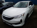 2017 Honda Accord Ex White vin: 1HGCR2F06HA808706