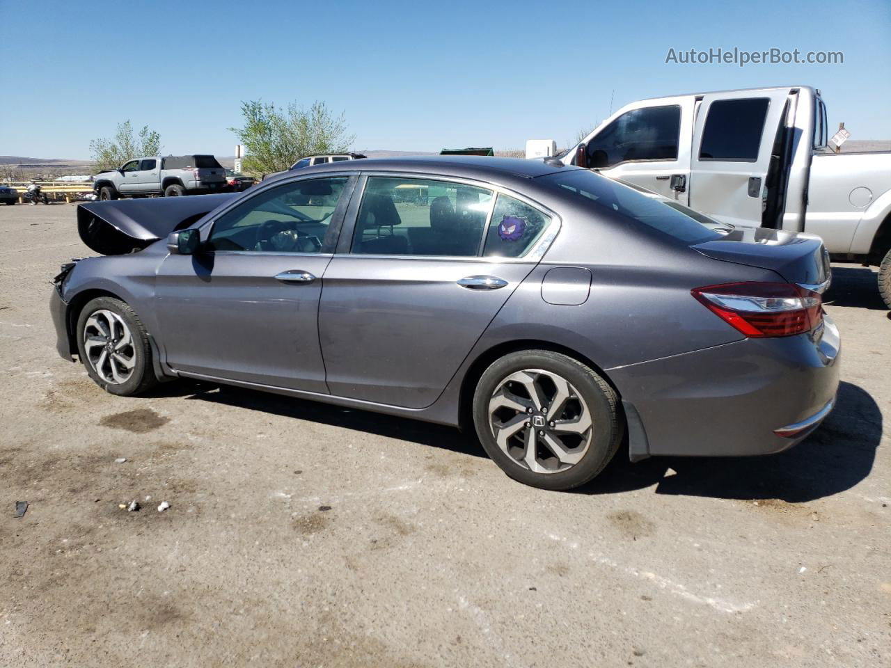 2016 Honda Accord Ex Серый vin: 1HGCR2F07GA203608