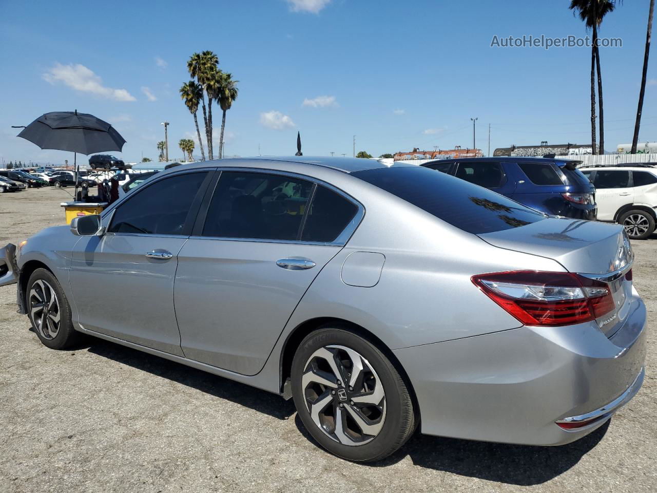 2016 Honda Accord Ex Silver vin: 1HGCR2F08GA202516