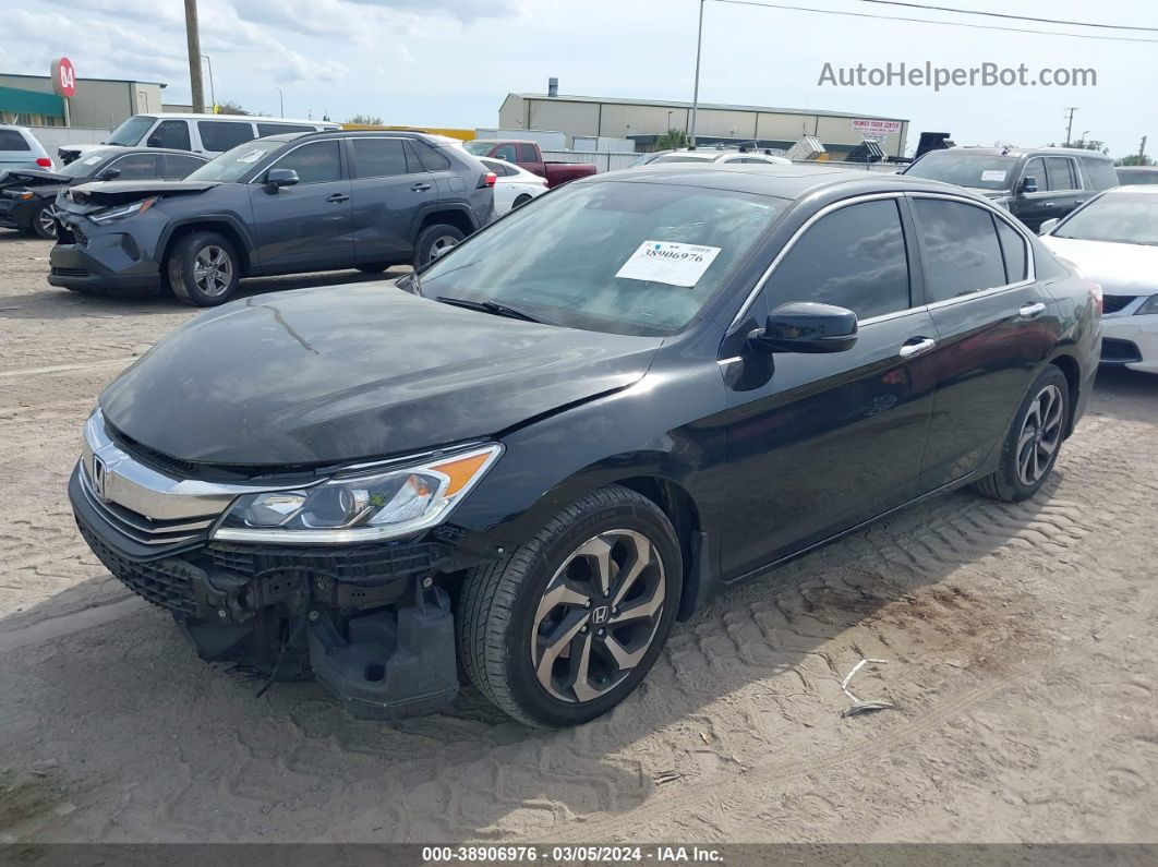 2016 Honda Accord Ex Черный vin: 1HGCR2F0XGA034314