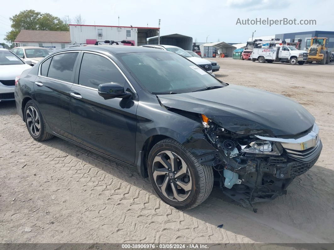 2016 Honda Accord Ex Black vin: 1HGCR2F0XGA034314