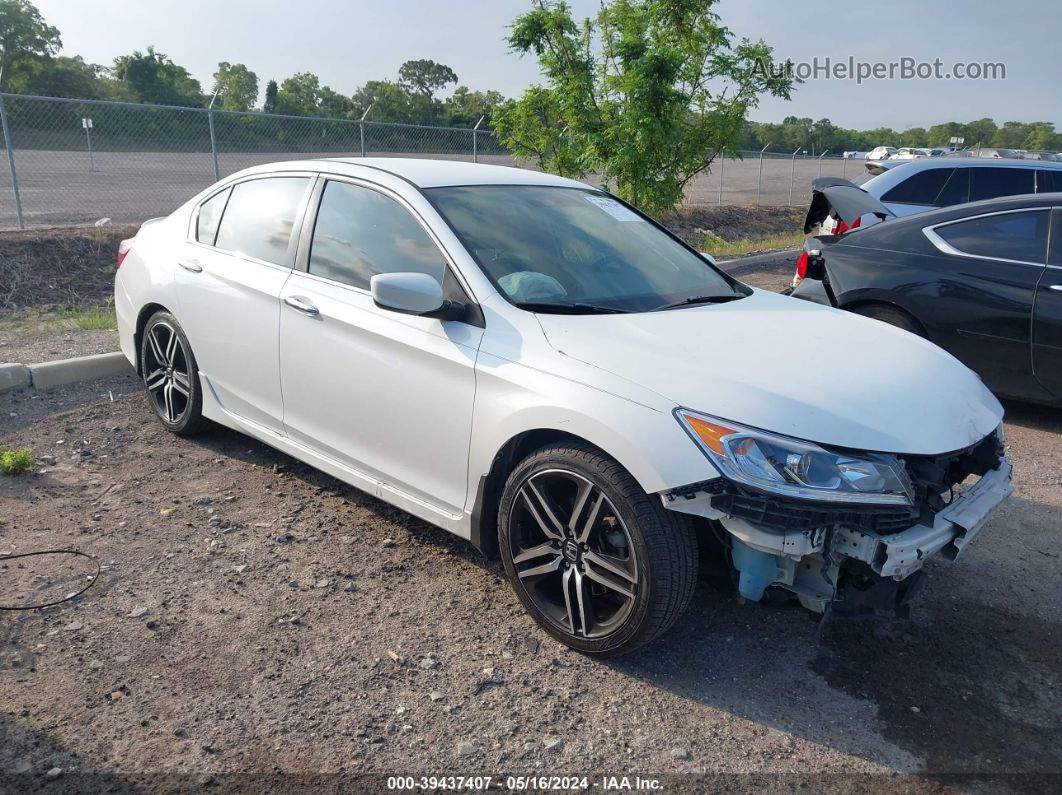 2017 Honda Accord Sport Se Белый vin: 1HGCR2F10HA006497