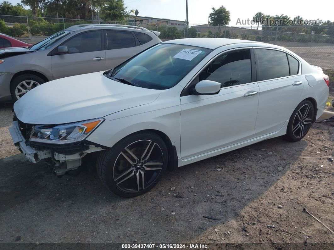 2017 Honda Accord Sport Se Белый vin: 1HGCR2F10HA006497