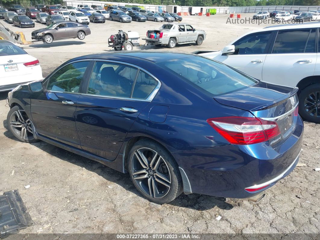 2017 Honda Accord Sport Se Dark Blue vin: 1HGCR2F10HA036101