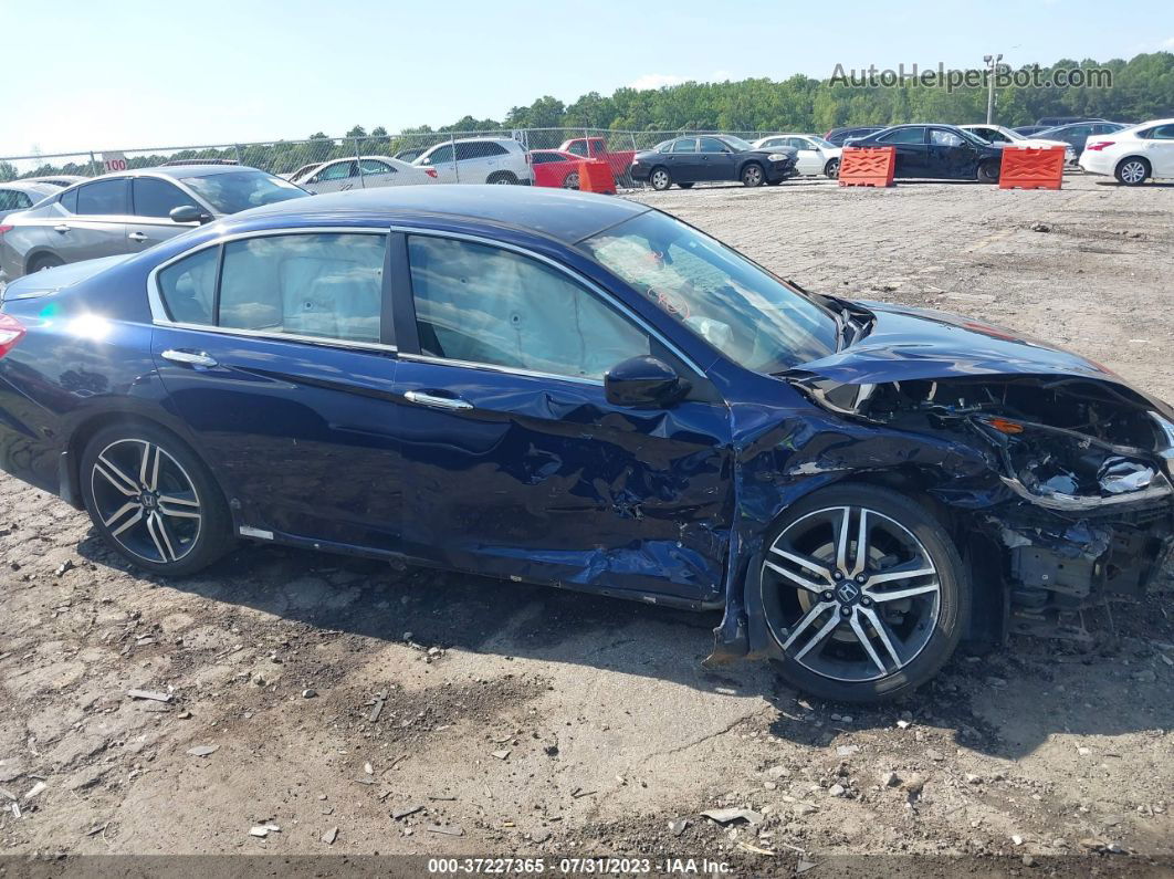 2017 Honda Accord Sport Se Dark Blue vin: 1HGCR2F10HA036101