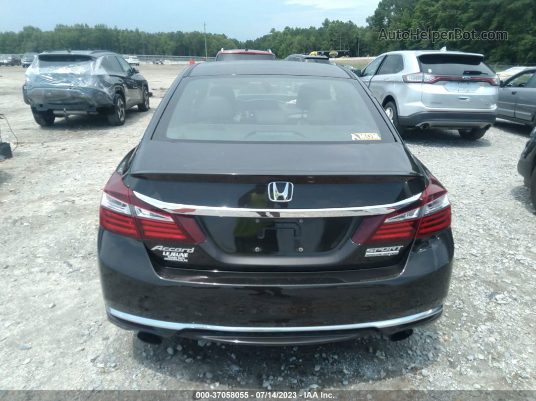 2017 Honda Accord Sedan Sport Se Black vin: 1HGCR2F10HA037572