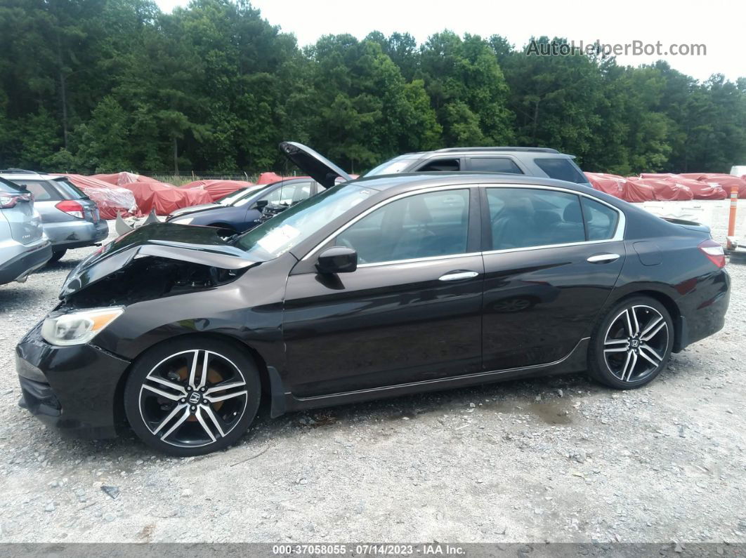 2017 Honda Accord Sedan Sport Se Black vin: 1HGCR2F10HA037572