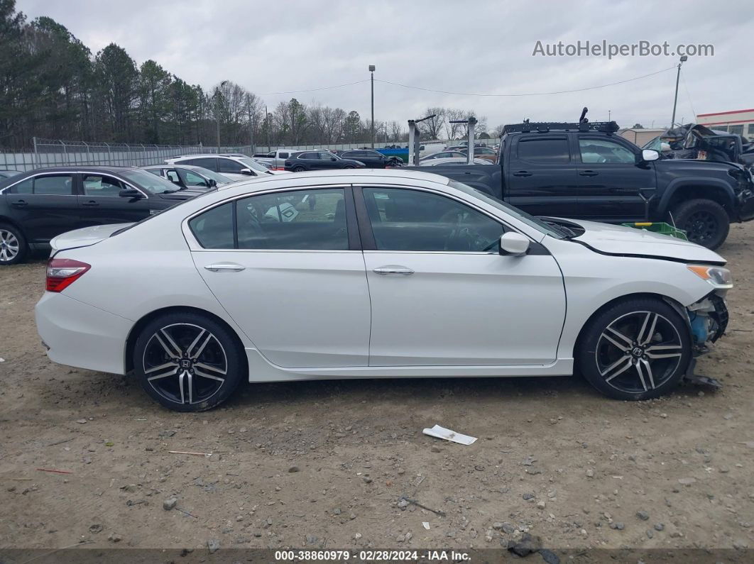 2017 Honda Accord Sport Se White vin: 1HGCR2F10HA078011