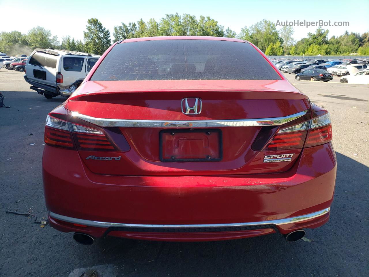 2017 Honda Accord Sport Special Edition Red vin: 1HGCR2F10HA111606