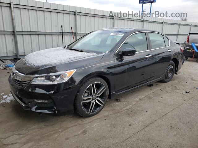 2017 Honda Accord Sport Special Edition Черный vin: 1HGCR2F10HA222642